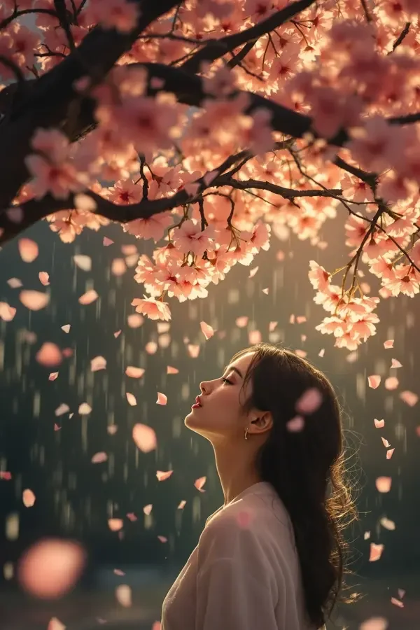 杏花落雨时 - 高清海报